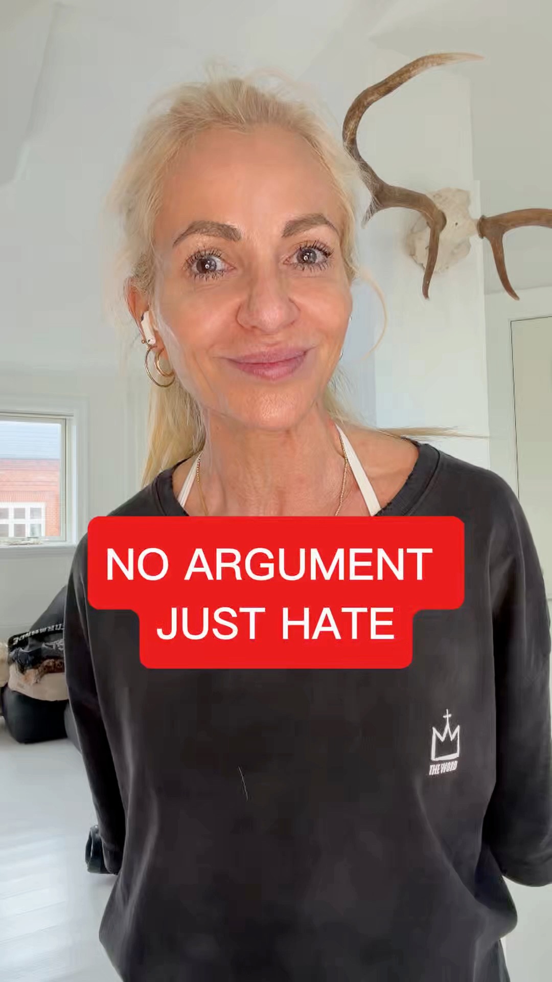 No argument. Only hate. Surprise, surprise