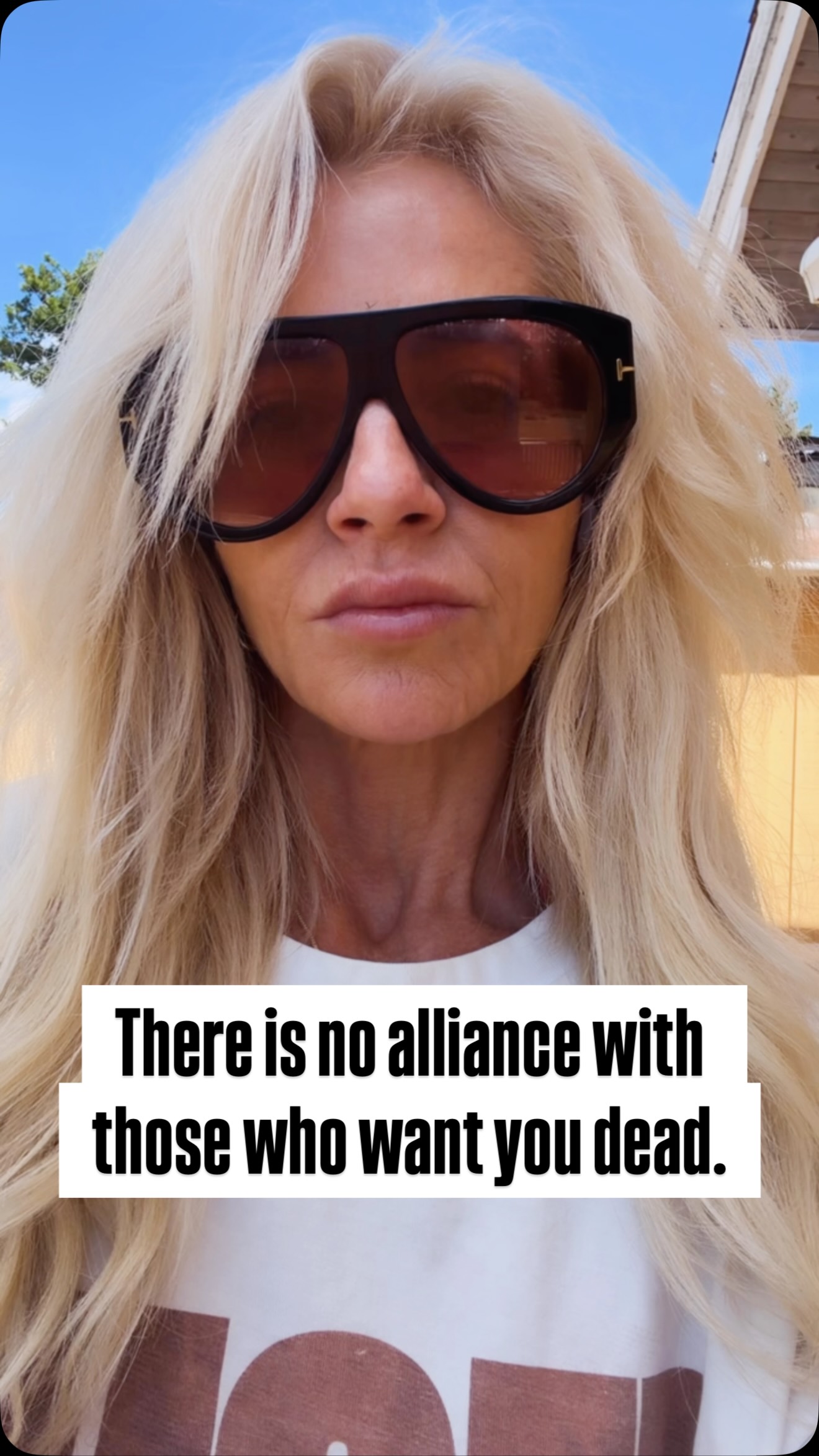 There is no alliance with those who want you dead