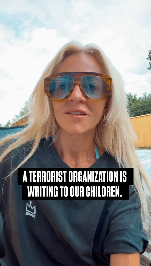 A terrorist organization is writing to our children. Our politicians let them